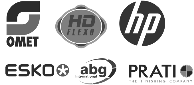 Omet, HD Flexo, HP, Esko, abg International, Prati the finishing company Omet, HD Flexo, HP, Esko, abg International, Prati the finishing company